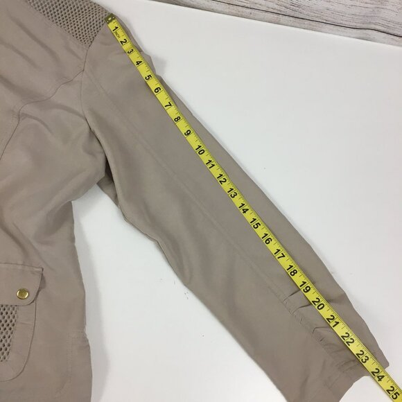 Chico's Zenergy Lightweight Jacket Long Sleeves Beige Tan - Picture 13 of 16